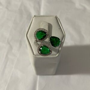 Misha Aquamarine Bridal Wedding Ring